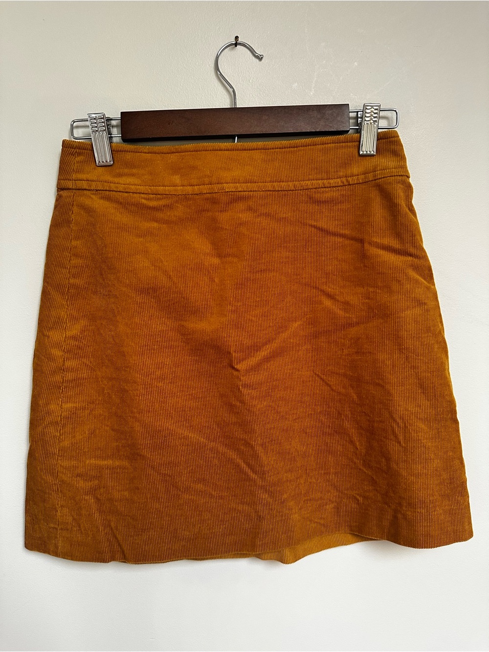 J.Crew Mercantile Corduroy Mini Skirt Mustard Women’s 00 | Fall Casual Classic